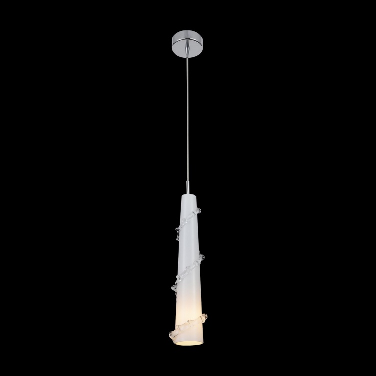 Подвесной светильник Lightstar PETALO 1х40W E14 хром/белый