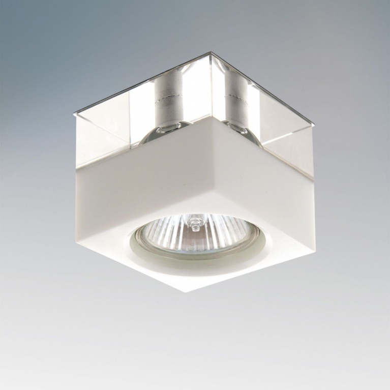 Встраиваемый светильник Lightstar META BI G9 хром/прозрачный,белый