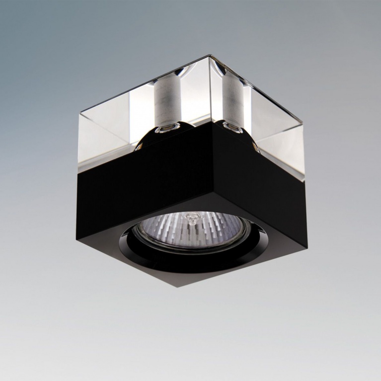 Встраиваемый светильник Lightstar META NE  хром/прозрачный, чёрный