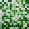 Мозаика NSmosaic MIX11 стекло зеленый (бумага)(20*20*4) 327*327, MIX11 