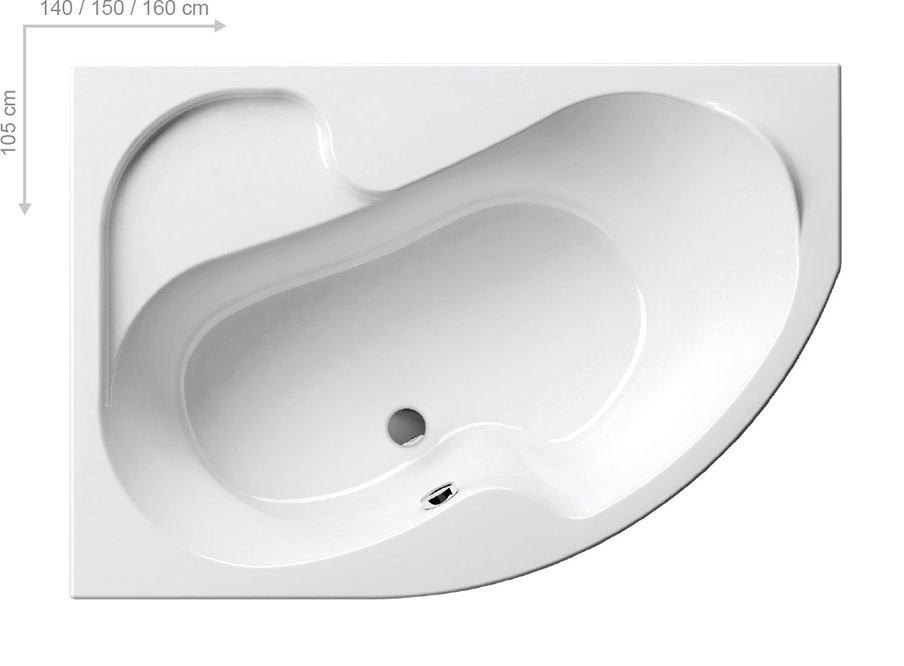 Акриловая ванна  Ravak  Rosa I 150х105 P/L, белая, CK01000000