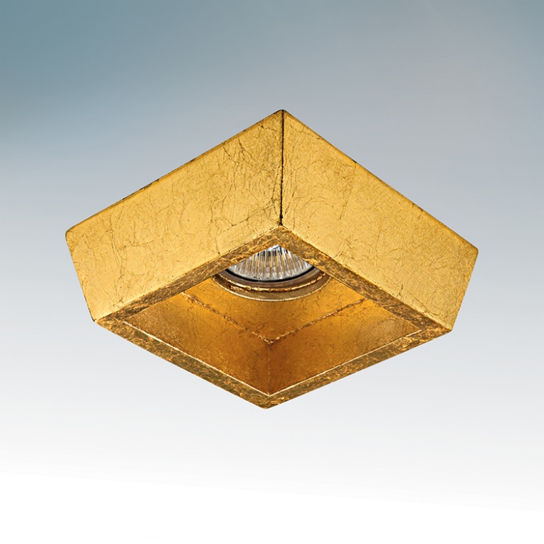 Встраиваемый светильник Lightstar EXTRA QUA ORO MR16/HP16 золото